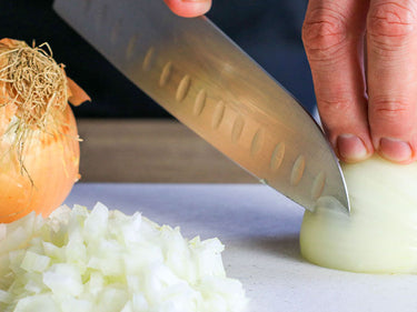 chopping onions knife skills