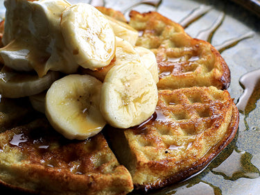 banana waffles high fibre